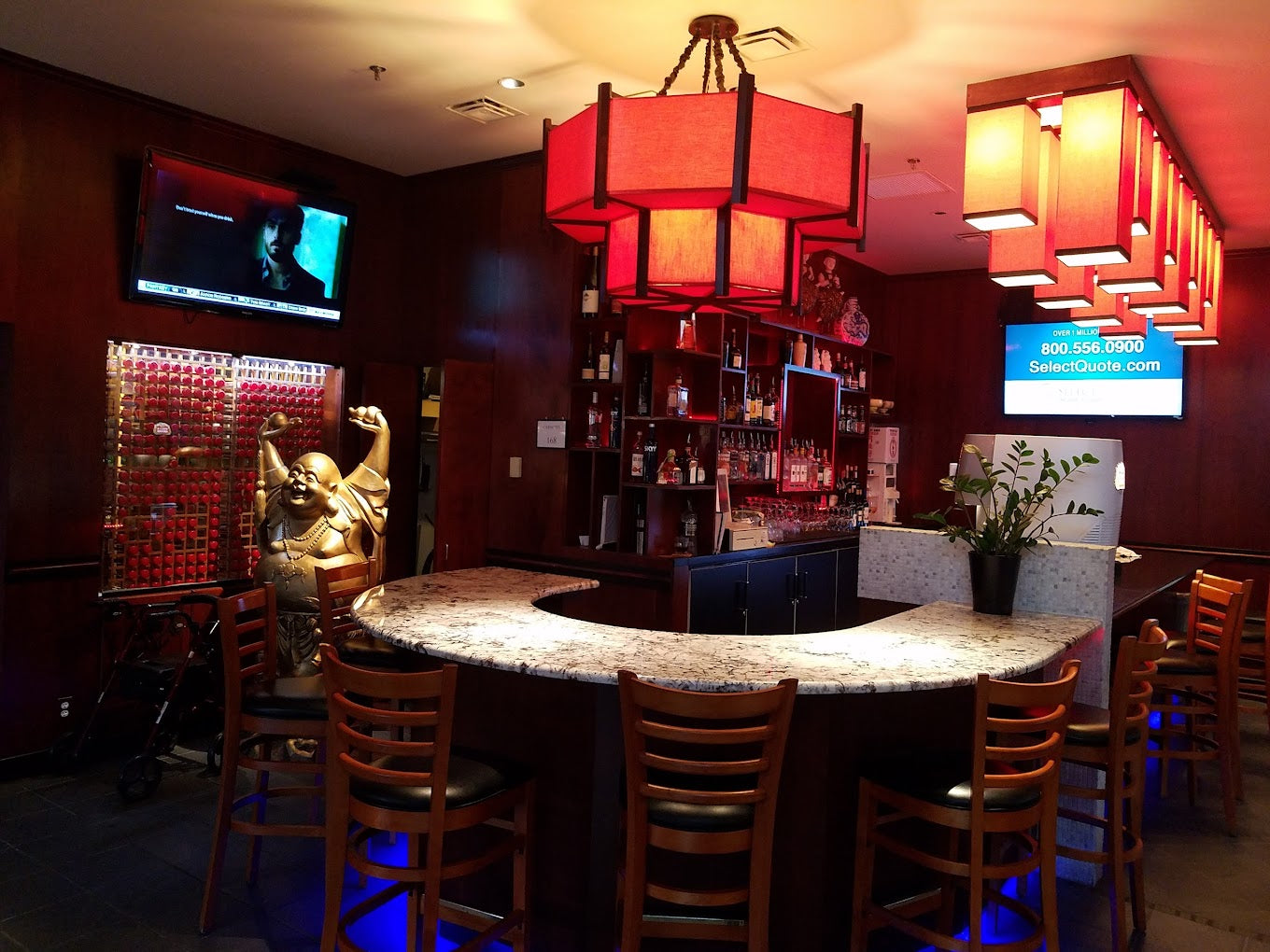 Bar in restaurant