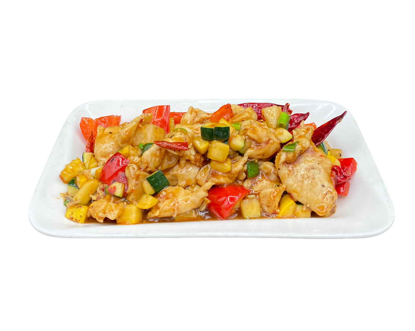 Kung Pao chicken on a plate